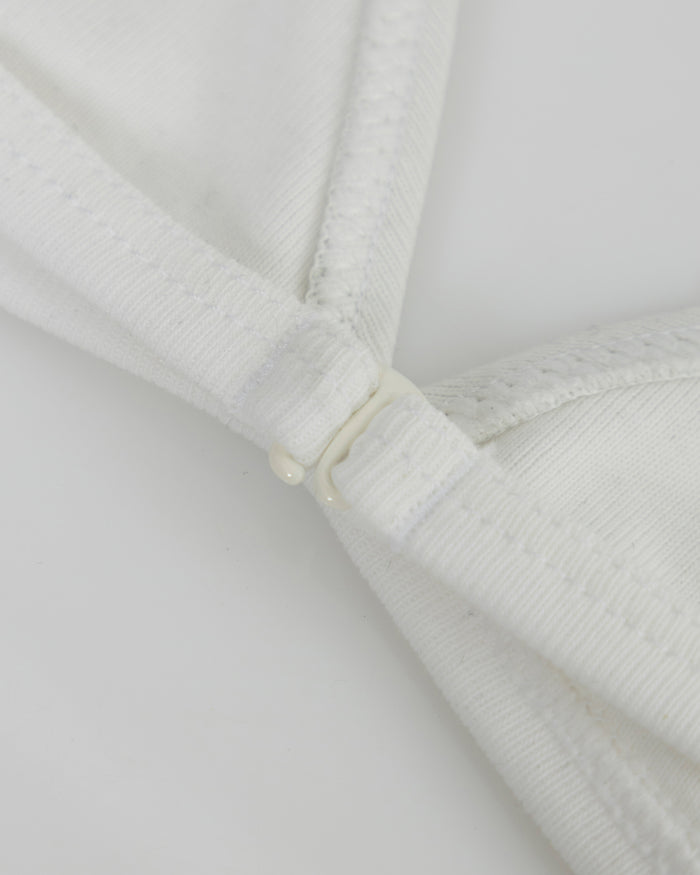 Line Undergold Studio Triangle Bralette Top White