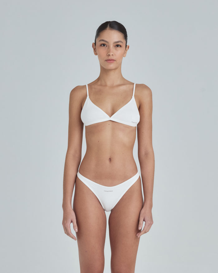 Line Undergold Studio Triangle Bralette Top White