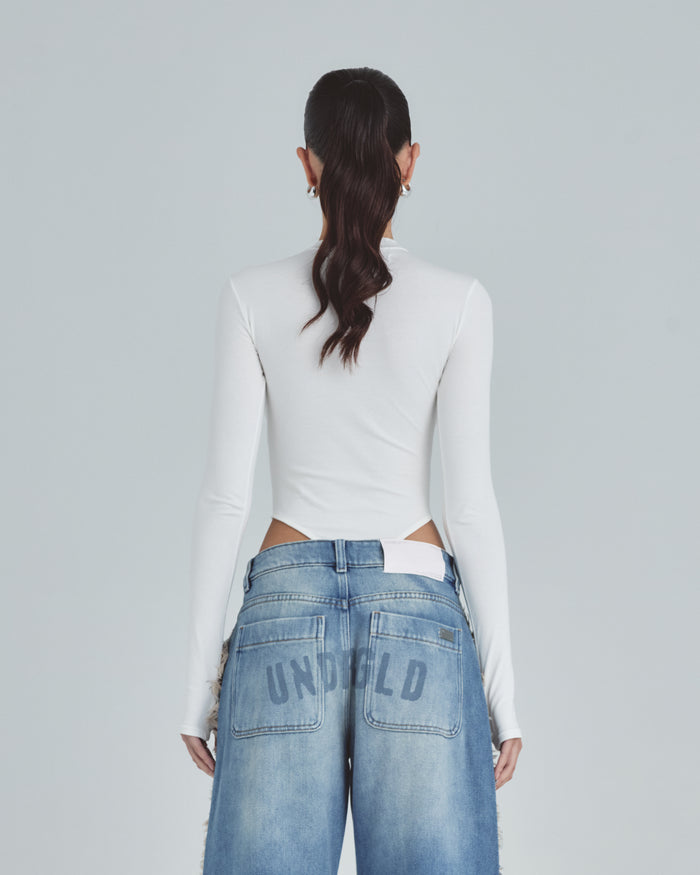 Line Undergold Studio Turtleneck Bodysuit White