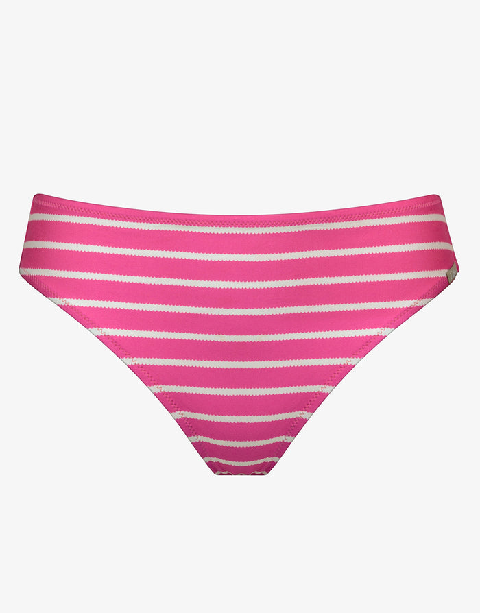 Lidea Line Up Bikini Pant - Pink and White - Simply Beach UK
