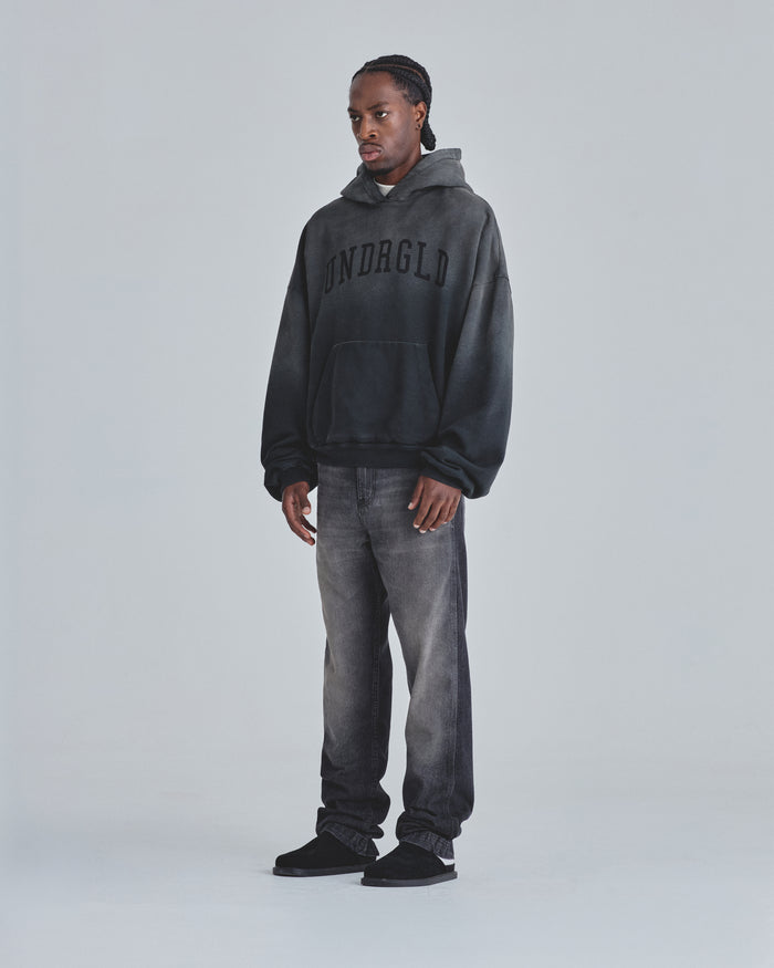 Line Varsity UNDRGLD Boxy Fit Hoodie Faded Black