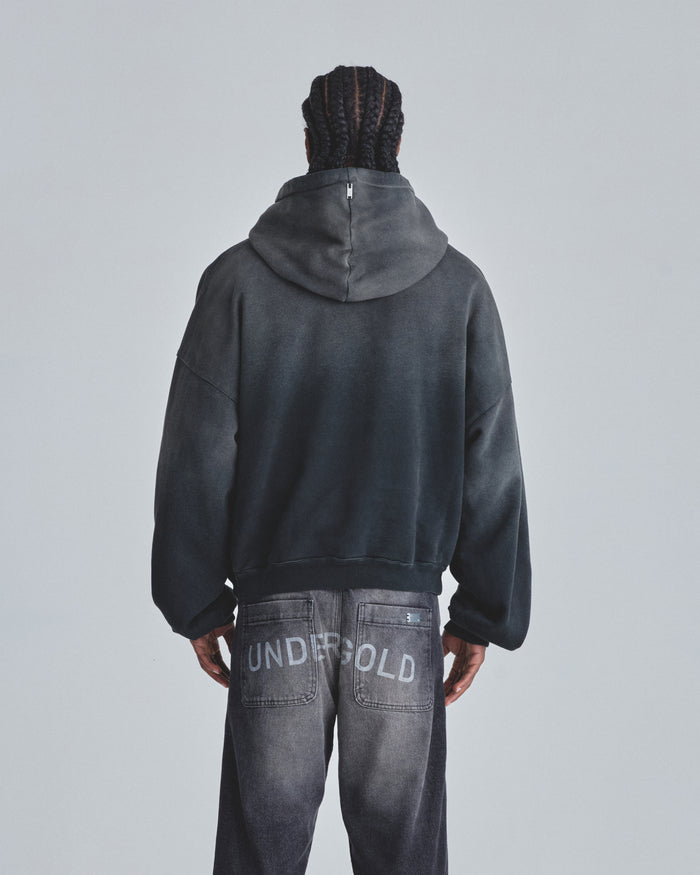 Line Varsity UNDRGLD Boxy Fit Hoodie Faded Black