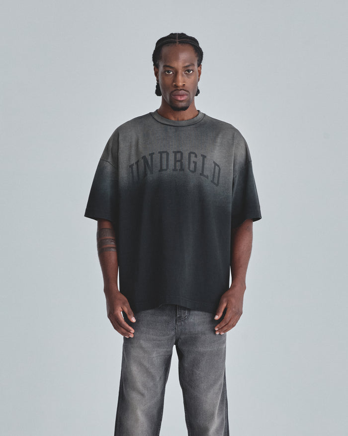 Line Varsity UNDRGLD Tshirt Faded Black
