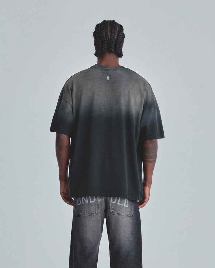 Line Varsity UNDRGLD Tshirt Faded Black