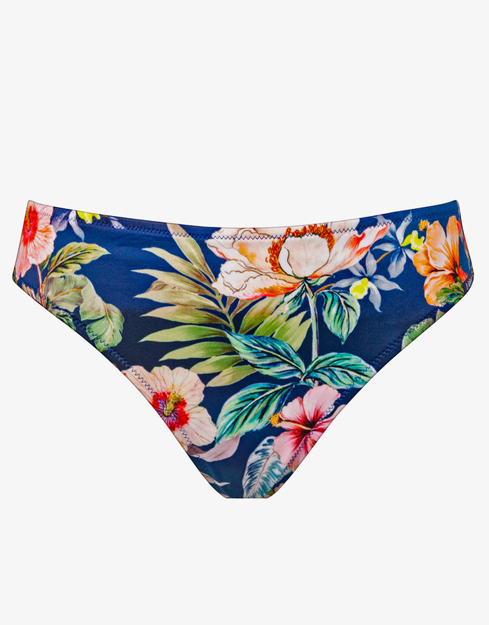 Lush Delight Bikini Pant - Hibiscus Indigo - Simply Beach UK