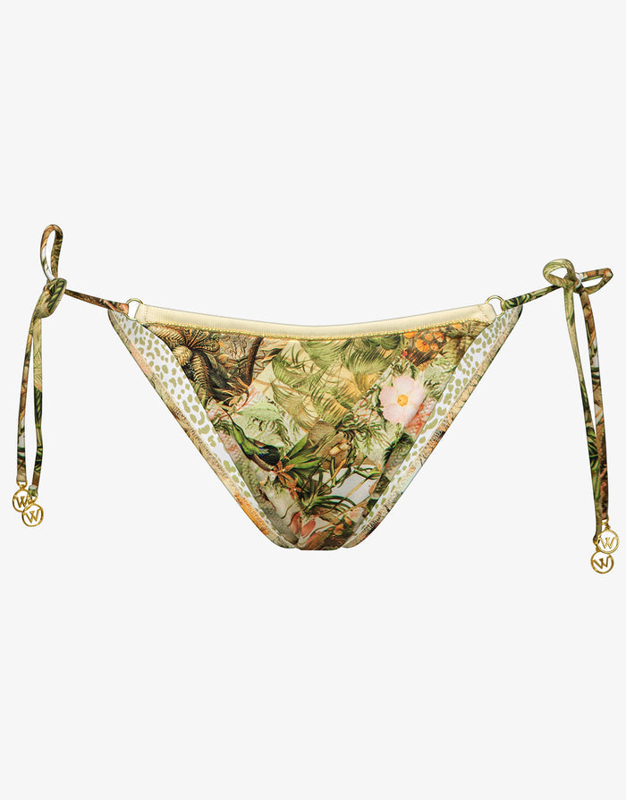 Lush Utopia Tie Side Bikini Pant - Botanical Camo - Simply Beach UK