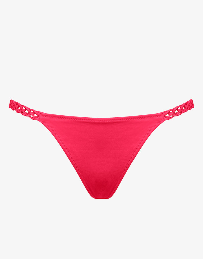 Macrame Love Bikini Pant - Luscious Red - Simply Beach UK