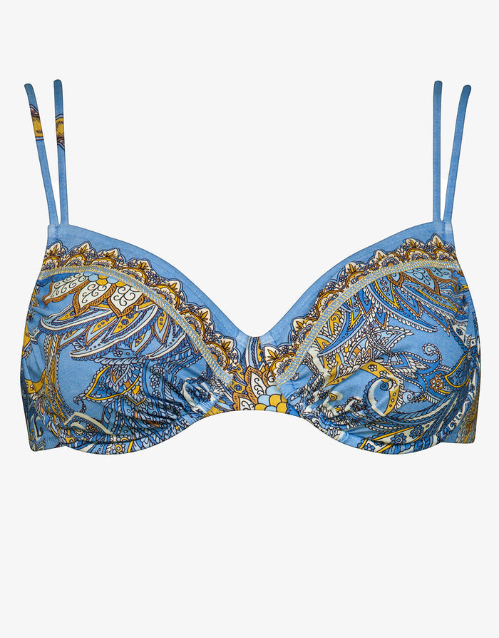 Majorelle Underwired Bikini Top - Oriental Horizon Blue - Simply Beach UK