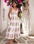 Pink City Prints Martina Dress - Schiffly Folk Buta - Simply Beach UK