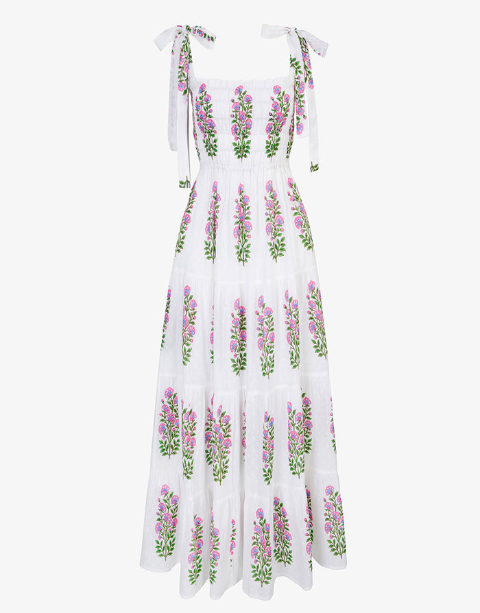 Pink City Prints Martina Dress - Schiffly Folk Buta - Simply Beach UK
