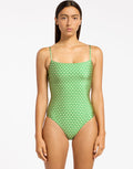 Jets Mattala Geo Minimal Tank Swimsuit - Flora - Simply Beach UK