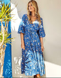Maya Maxi Dress - Blue - Simply Beach UK