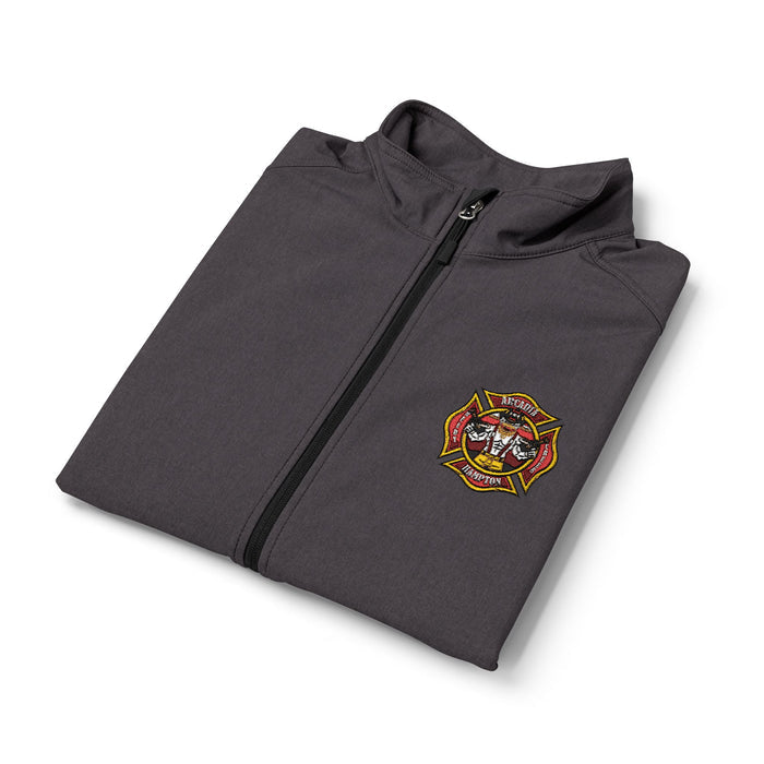 Men's Soft Shell Vest — Small Floral Crest Chest Logo