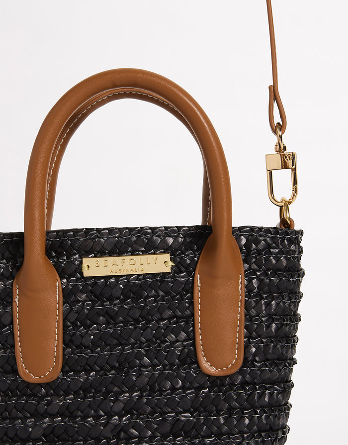 Seafolly Micro Tote Bag - Black - Simply Beach UK