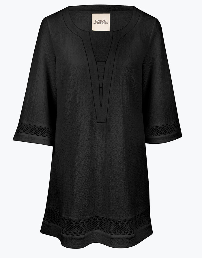 Maryan Mehlhorn Midi Tunic - Black - Simply Beach UK