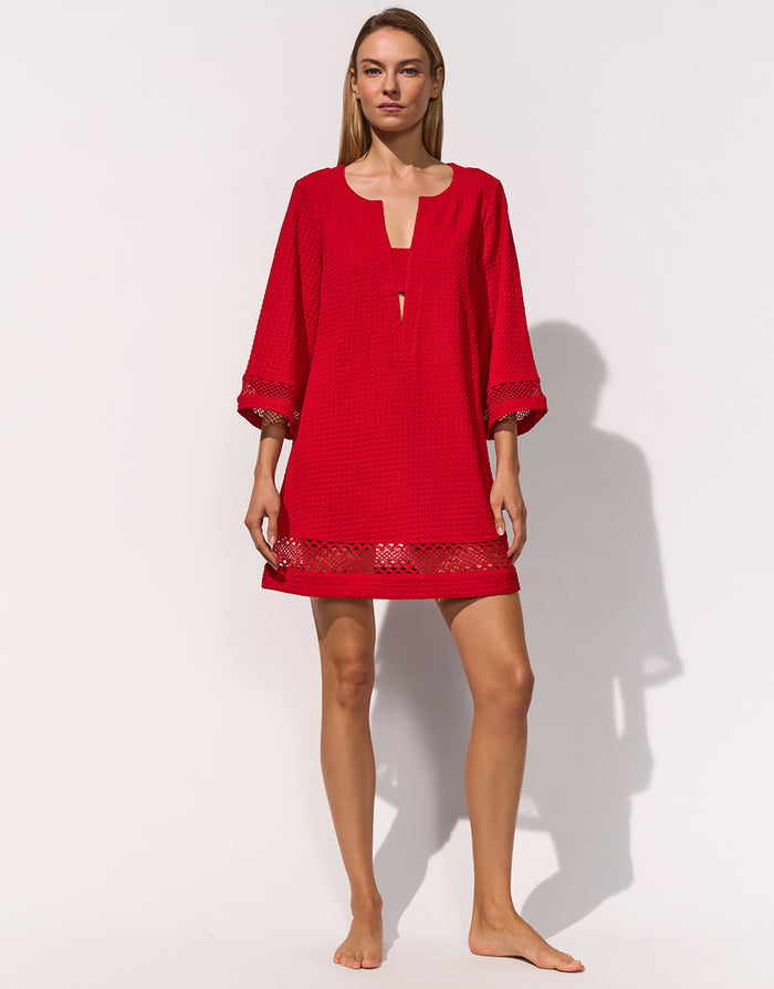 Maryan Mehlhorn Midi Tunic - Rouge - Simply Beach UK