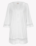 Midi Tunic - Silk White - Simply Beach UK