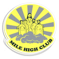 Mile High Club Vinyl Sticker - BustedTees.com