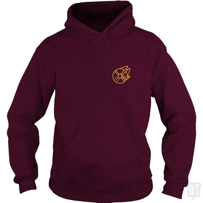 Millenium Falcon Left Chest Hoodie