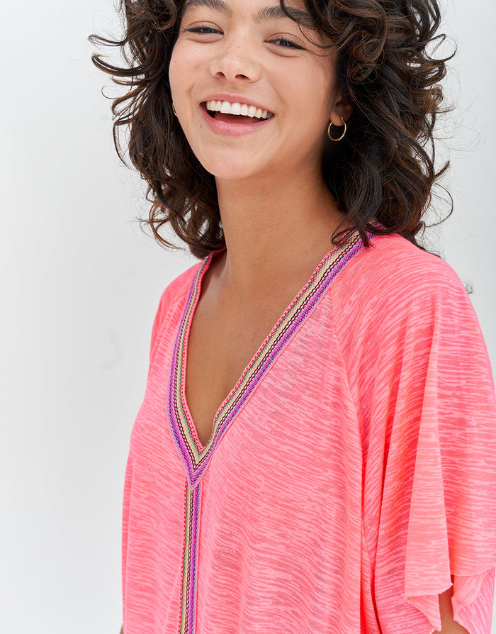 Mini Abaya Dress - Hot Pink - Simply Beach UK