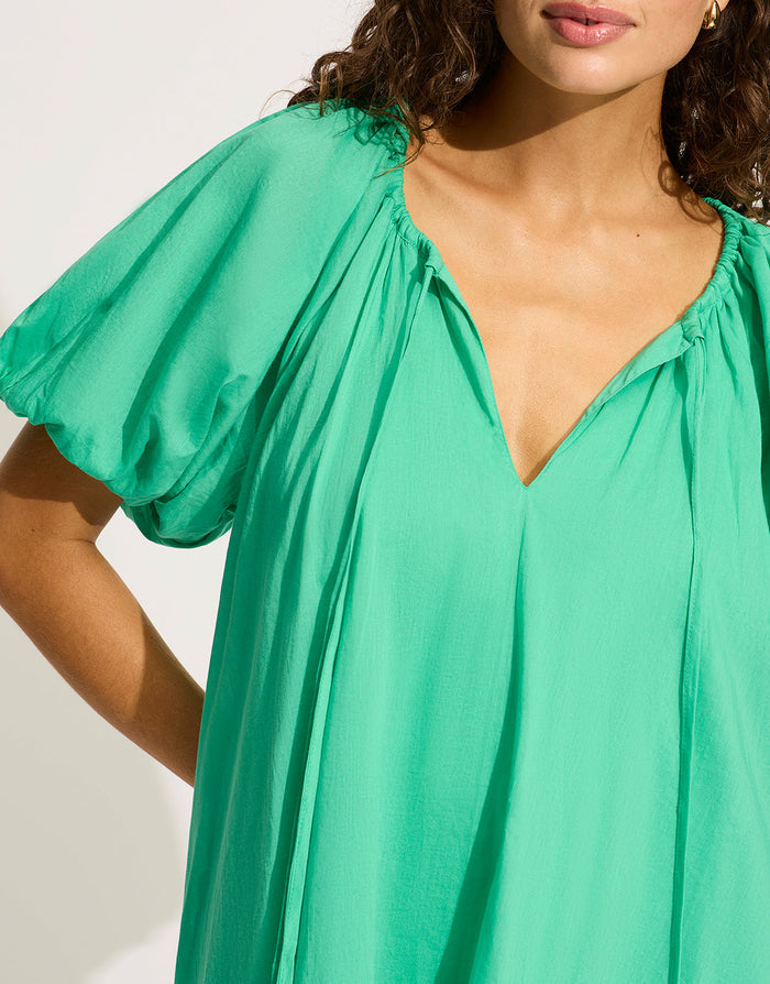 Mini Babydoll Beach Dress - Jade Green - Simply Beach UK