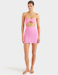 Hunza G Mini Skirt - Bubblegum - Simply Beach UK