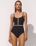 Maryan Mehlhorn Module Underwired Tank Swimsuit - Jet Clay - Simply Beach UK