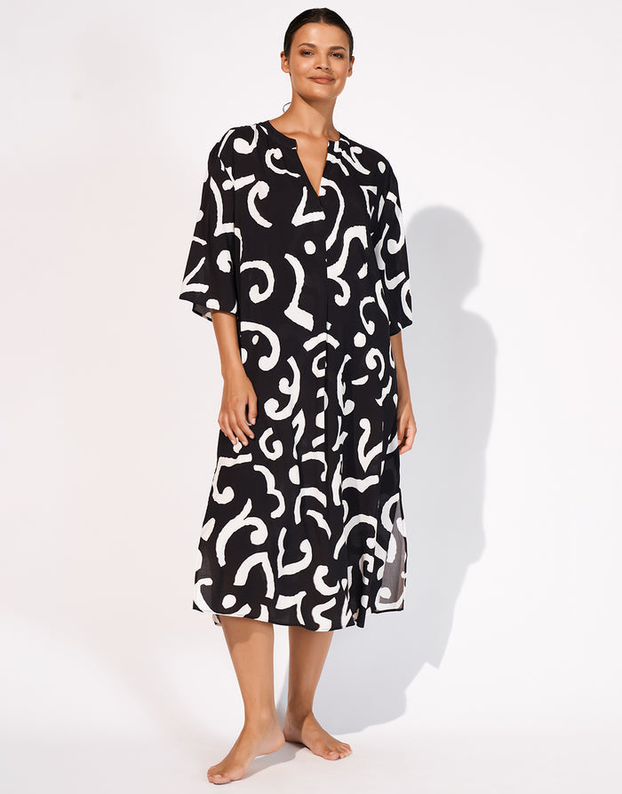 Maryan Mehlhorn Monochroma Dress - Black and Tofu - Simply Beach UK
