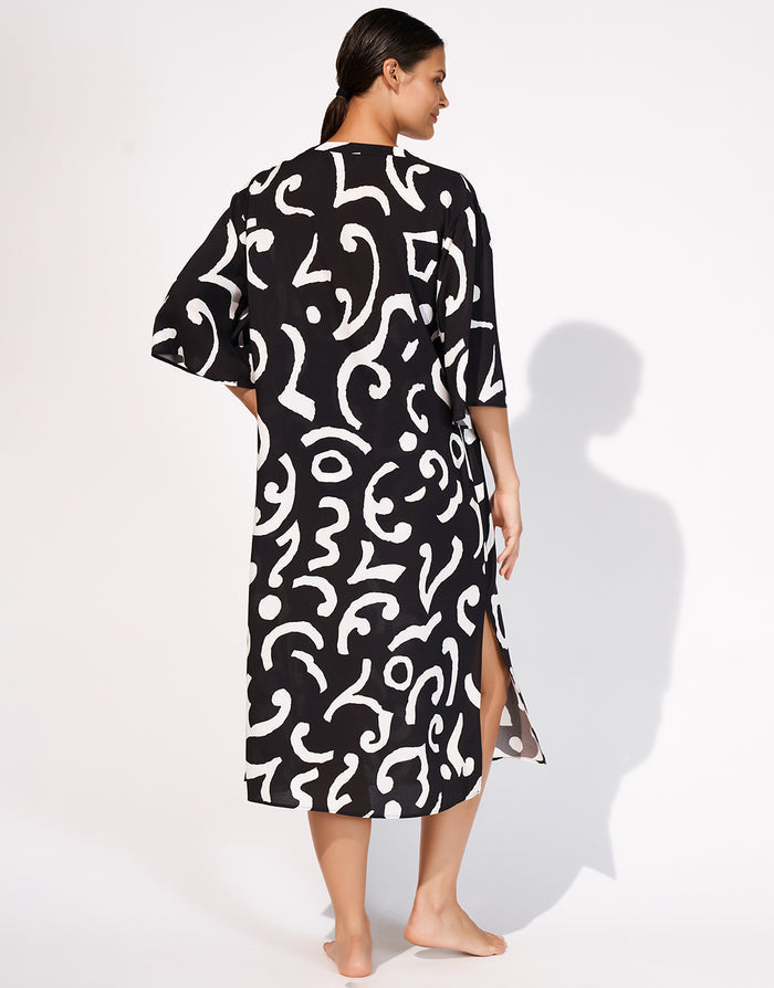 Maryan Mehlhorn Monochroma Dress - Black and Tofu - Simply Beach UK