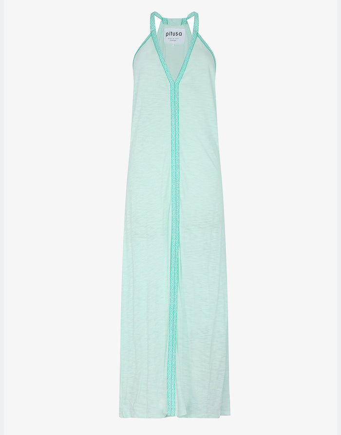 Pitusa Monochromatic Pima Sundress - Aqua - Simply Beach UK