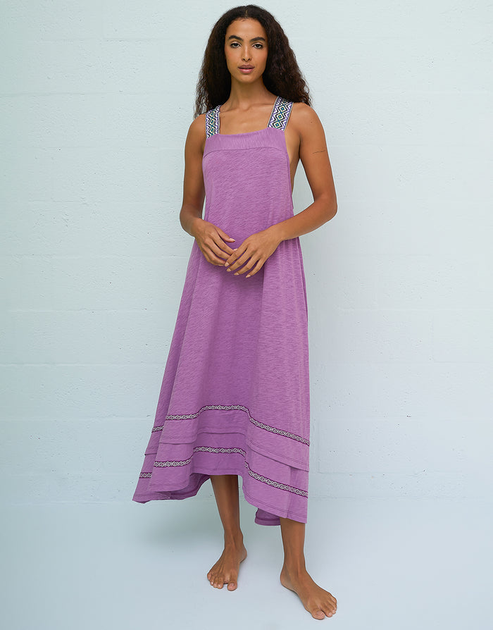 Pitusa Monochromatic St Tropez Dress - Purple - Simply Beach UK