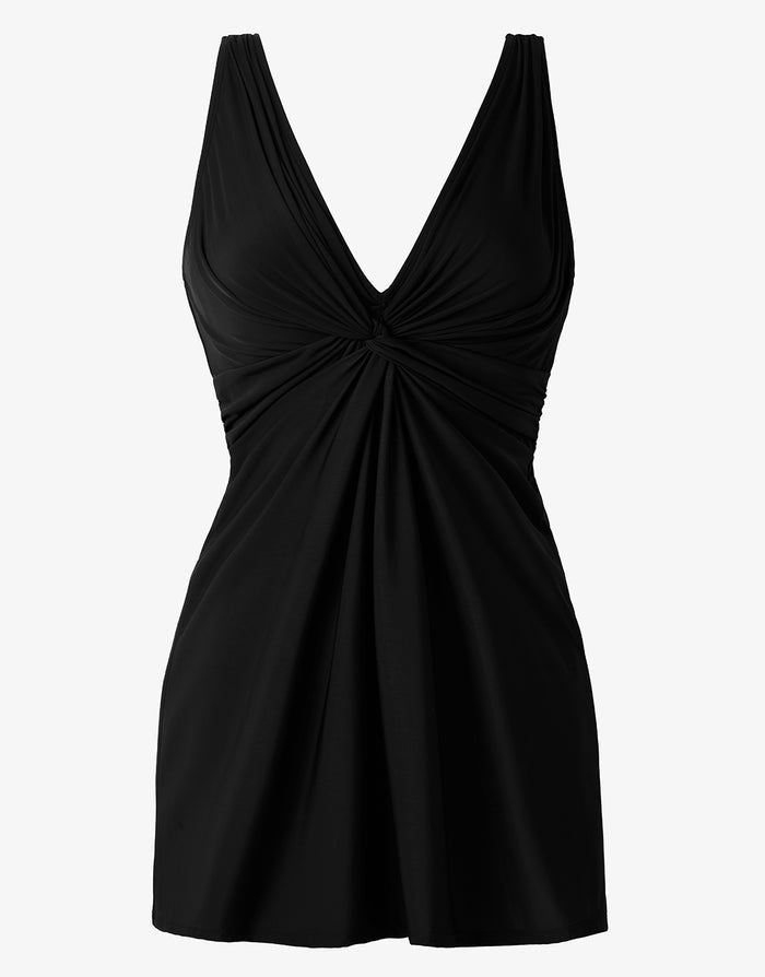 Miraclesuit Must Haves Marais Swim Dress - Black - Simply Beach UK