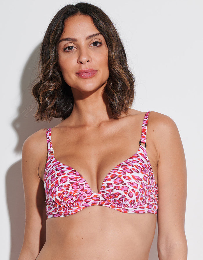 Tessy Nassau Underwired Bikini Top - Pink - Simply Beach UK