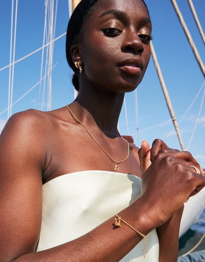 Emilia Gold Bullet Necklace - 55-60cm - Simply Beach UK