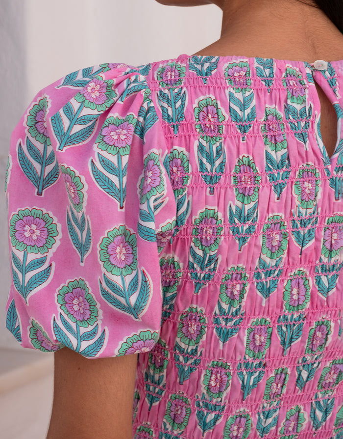 Pink City Prints Nova Mini Dress - Lilac Buta - Simply Beach UK