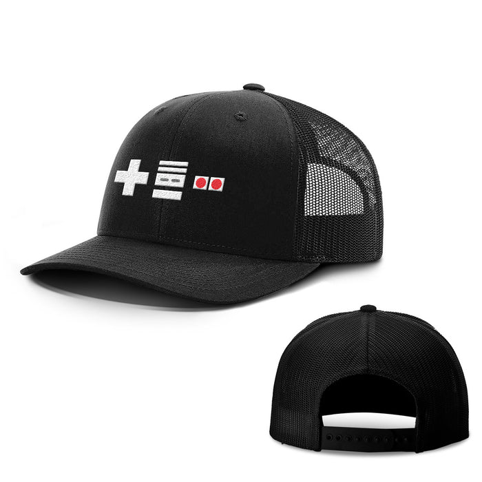 Old School Remote Hats - BustedTees.com