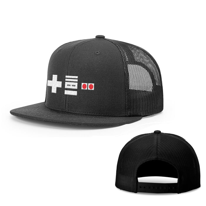 Snapback Flatbill / Full Black / One Size