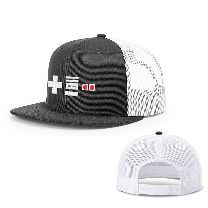 Snapback Flatbill / Black and White / One Size