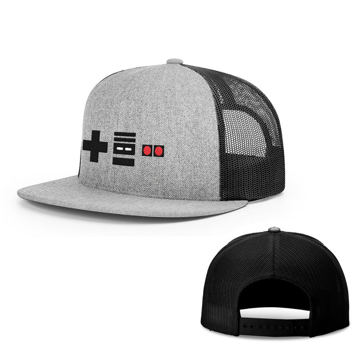 Snapback Flatbill / Heather and Black / One Size