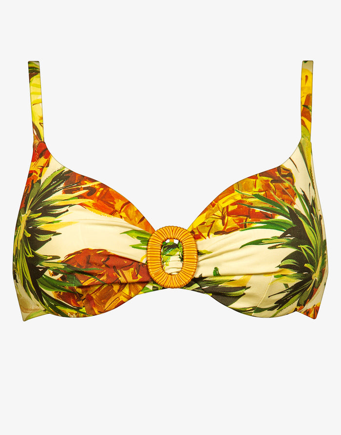 Optimist Underwired Bikini Top - Pina Colada - Simply Beach UK
