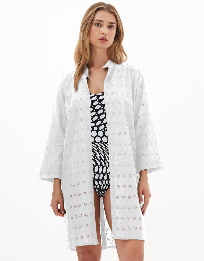 Nuria Ferrer Pacific Beach Shirt - White - Simply Beach UK