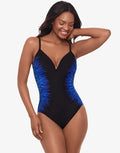 Paka Mayan Temptation Swimsuit - Blue/Black - Simply Beach UK