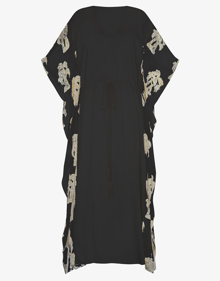 Palm Tree Kaftan - Black - Simply Beach UK
