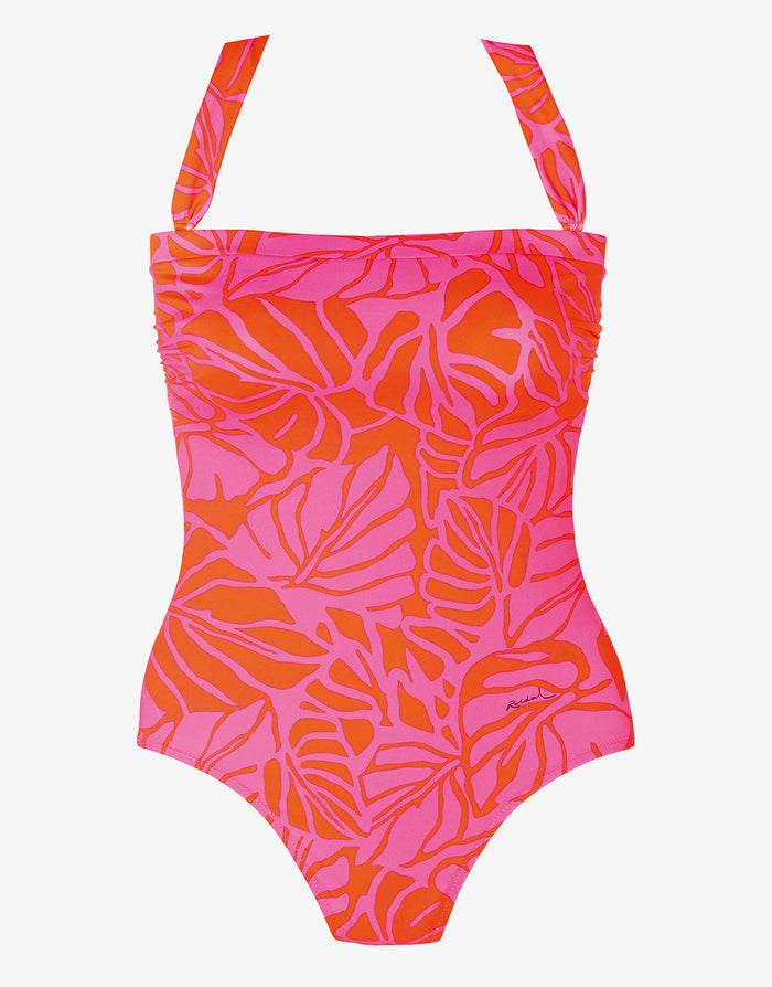 Roidal Palma B Cup Bandeau Swimsuit - Pink - Simply Beach UK