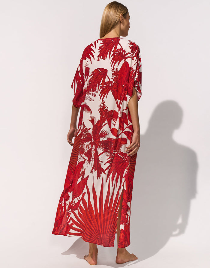 Maryan Mehlhorn Palmaria Caftan - Creme Rouge - Simply Beach UK