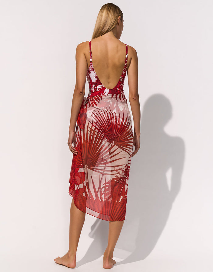 Maryan Mehlhorn Palmaria Sarong - Creme Rouge - Simply Beach UK