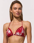 Maryan Mehlhorn Palmaria Triangle Bikini Top - Creme Rouge - Simply Beach UK