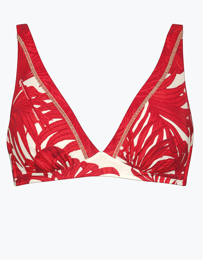 Maryan Mehlhorn Palmaria Underwired Bikini Top - Cream Rouge - Simply Beach UK