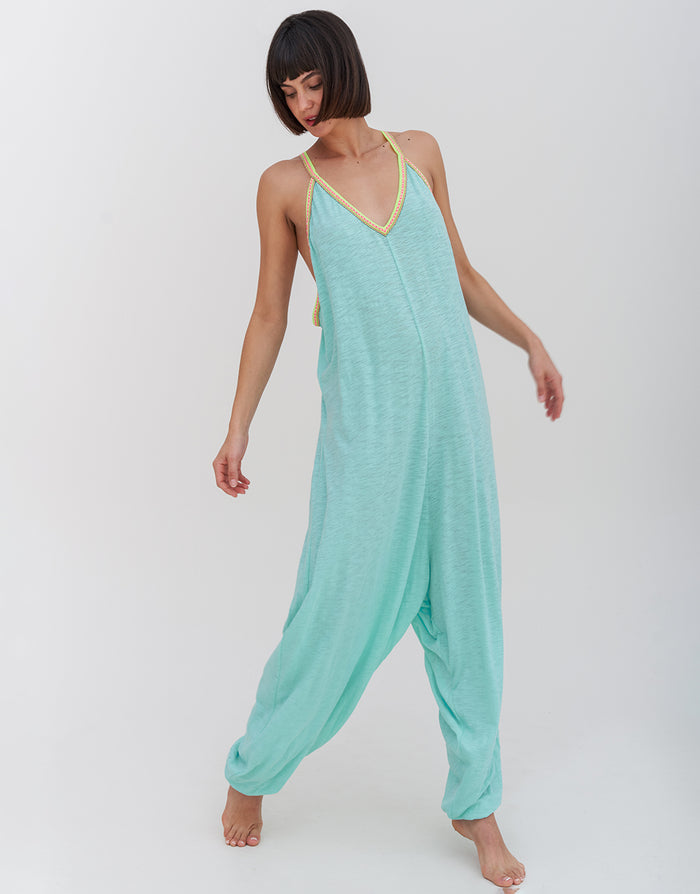 Pitusa Pima Jumpsuit - Turquoise - Simply Beach UK