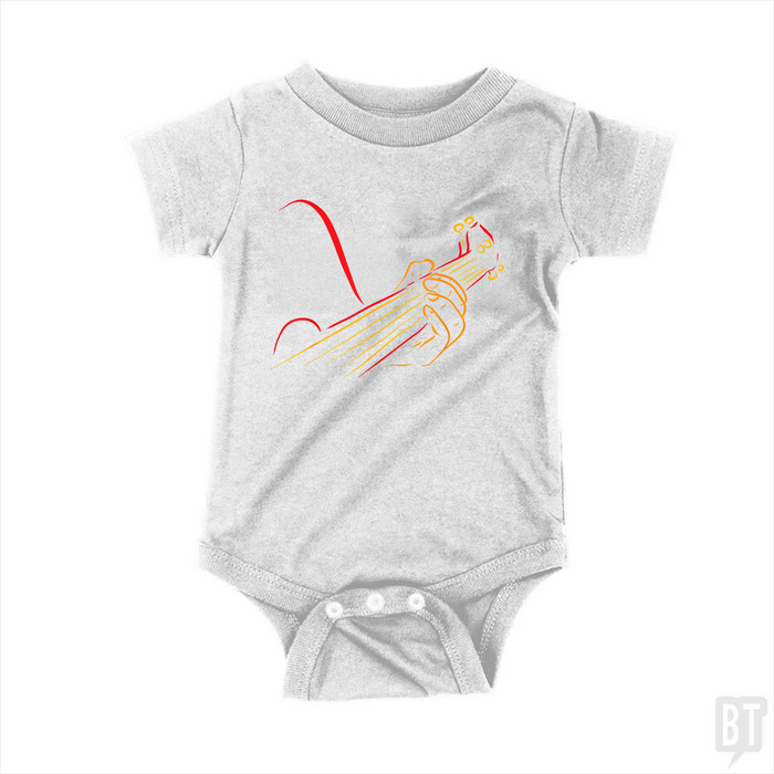 Playing Guitar Music Life Baby One-Piece